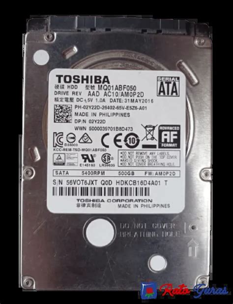 HDD Toshiba Hardisk | 500GB Storage | Rato Guras