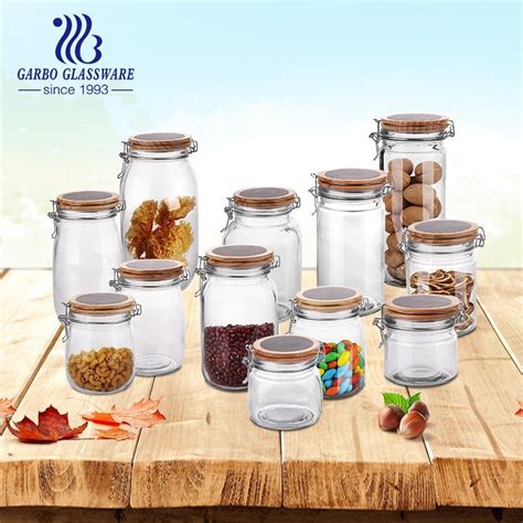 China Supplier Three Size High Borosilicate Glass Storgae Jar With