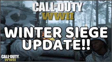 Call Of Duty Wwii Winter Siege Event Update New Weapons Gun Game And More Youtube