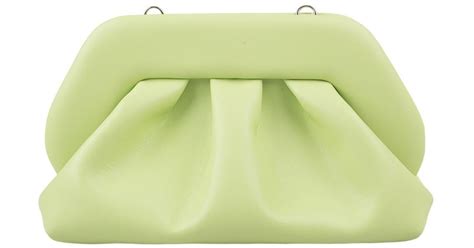 THEMOIRÈ Lime Tia Vegan Fabric Clutch Bag in Green Lyst