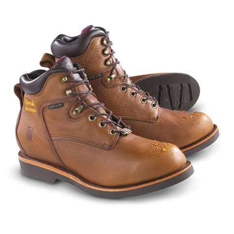 Mens 6 Chippewa® Country Waterproof Work Boots Tan 157274 Work