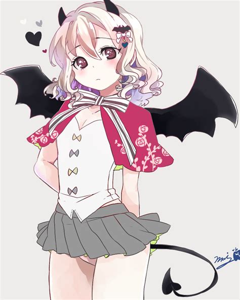 Safebooru 1girl Alternate Costume Arms Behind Back Bat Bat Wings