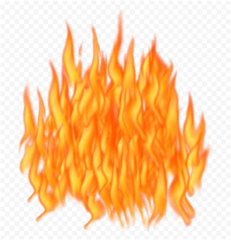 Transparent Hd Realistic Fire Flames Illustration Citypng The Best