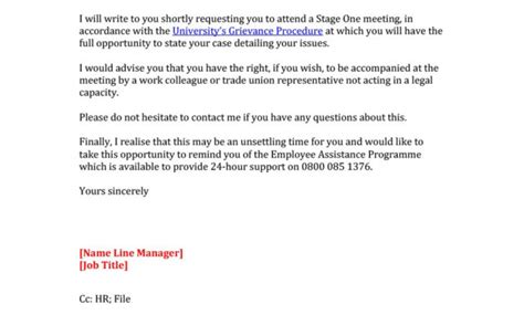 Editable Grievance Letters Tips Free Samples Template Lab With Formal