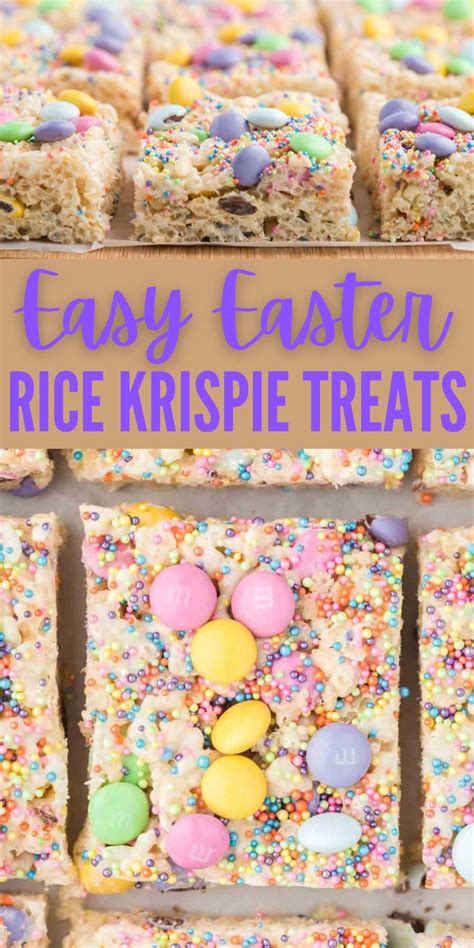 Easter Rice Krispie Treats Desserts On A Dime