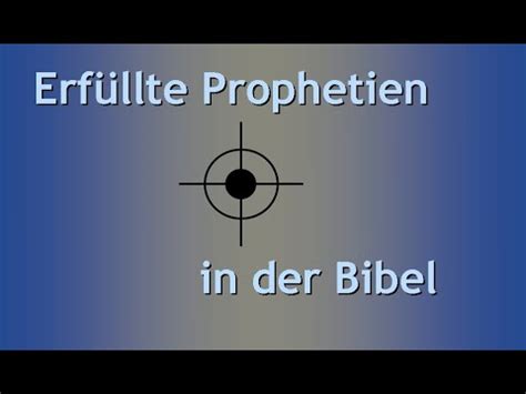 Predigt Erfuellte Prophetien Im Alten Testament Martin Ernst