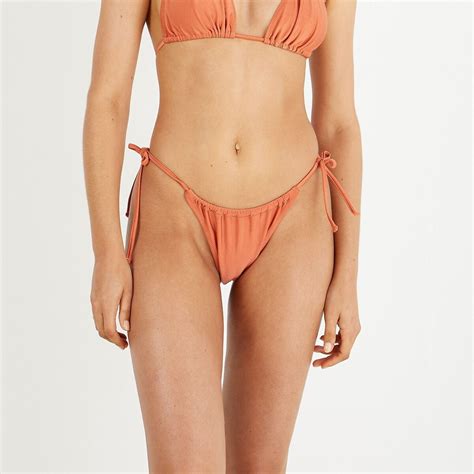 Details Bikinislip Slip Effen Hoog Uitgesneden Te Strikken