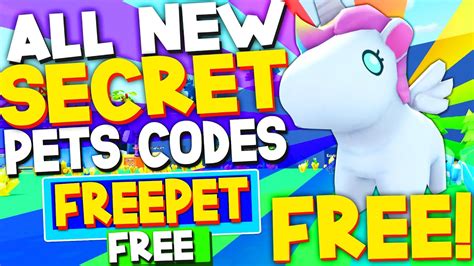 All New Secret Codes In Collect All Pets Codes Roblox Collect All