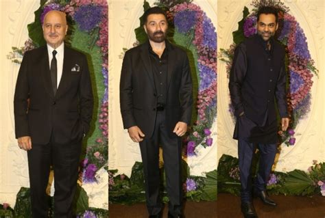 Karan Deol-Drisha Acharya Wedding Reception Pics: Anupam Kher, Salman ...