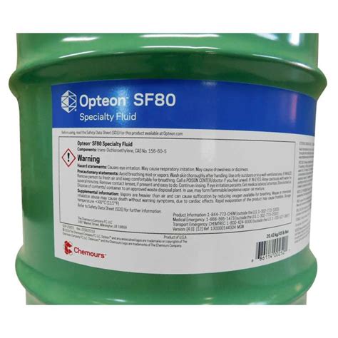 Opteon Sf Specialty Fluid Gallon Drum