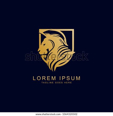 Lion Warrior Logo Template Stock Vector (Royalty Free) 1064320502 ...