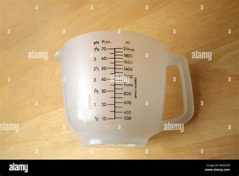 Stewart Plastic Measuring Jug Stock Photo Alamy