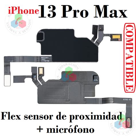 Iphone Pro Max Flex Sensor De Proximidad Micr Fono Compatible