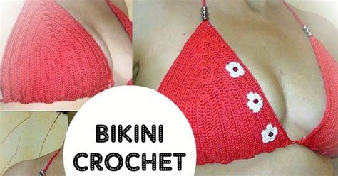 Aprende a tejer un bonito corpiño de bikini al crochet Paso a paso