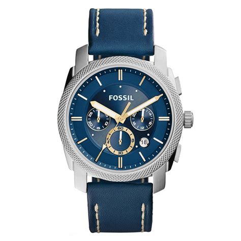 Buy Now Fossil Machine Chronograph Blue Dial Men Watch Fs Watches