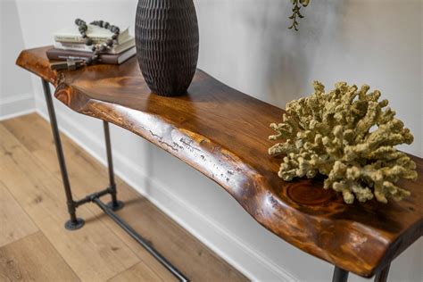 Amazing Live Edge Console Table For Storables