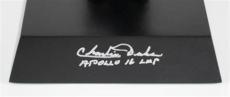 Charlie Duke Signed Saturn V Rocket Model Rr Auction