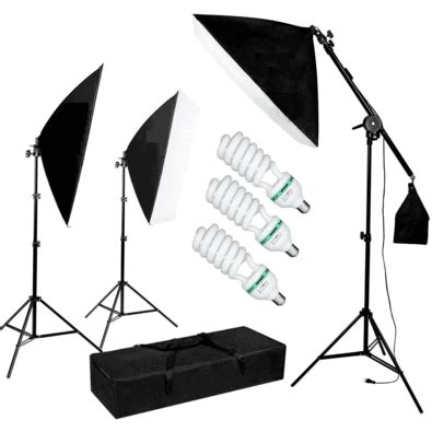 Kit Ilumina O Est Dio Softbox X Cm X L Mpadas W Girafa E