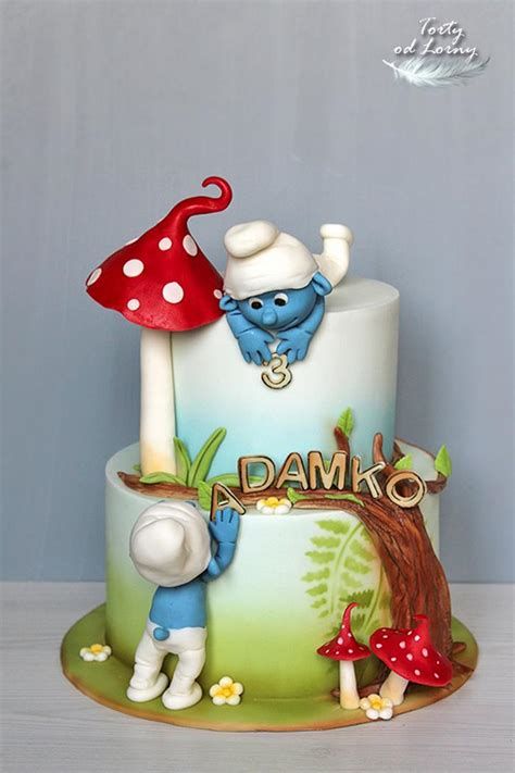 The Smurfs Cake Decorated Cake By Lorna Cakesdecor