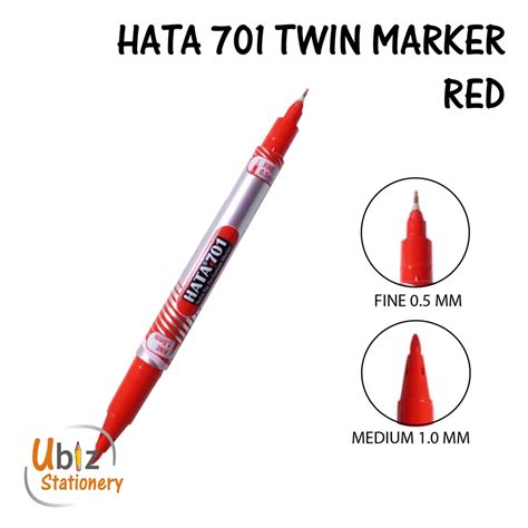 Hata 701 Twin Tip Permanent Marker 05mm10mm Shopee Malaysia