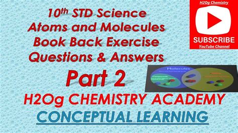 Tn Th Science Chemistry Unit Atoms And Molecules Book Back