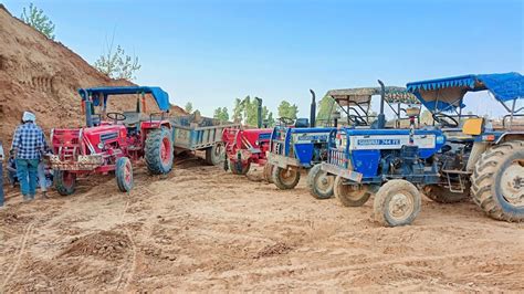 New Jcb Dx Xpert Loading Mud Trolley Mahindra Di Plus Tractor