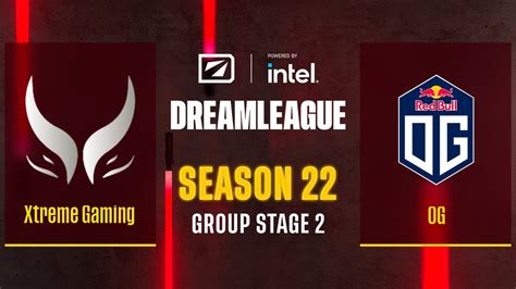 Dota2 Xtreme Gaming Vs OG Game 1 DreamLeague Season 22 Group