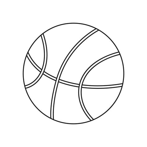 Black And White Basketball Ball 01 12485233 Vector Art At Vecteezy