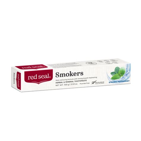 Red Seal Smokers Toothpaste Strong Peppermint Net Pharmacy