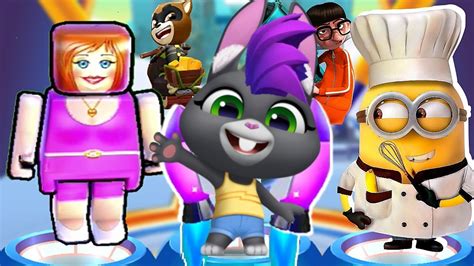 Talking Tom Gold Run Vs Despicable Me Minion Rush Vs Paper Train