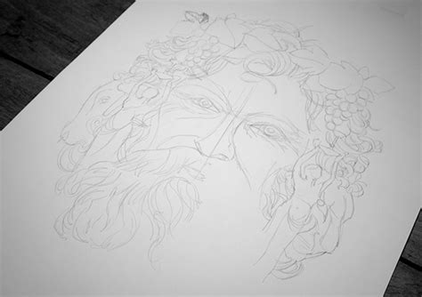 Bacchus Composition Sketch V1 On Behance