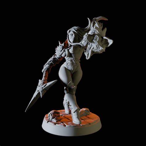 Dragonborn Sexy Pin Up Miniature For D D Dungeons And Etsy