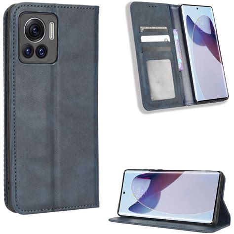 Mobigear Sensation Bookcase Voor Motorola Edge Ultra Blauw