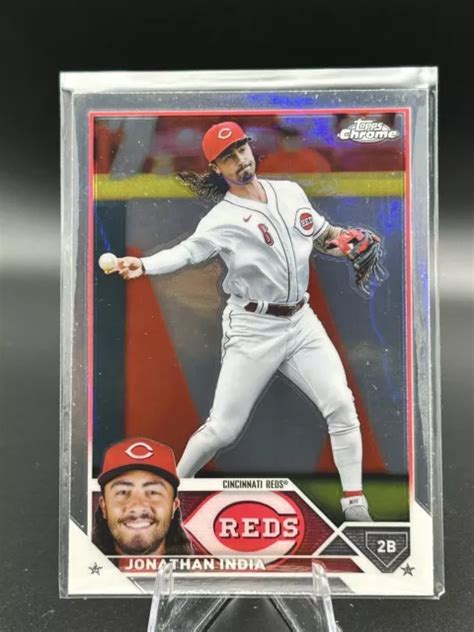 2023 Topps Base Chrome 53 Jonathan India Cincinnati Rouges Eur 109