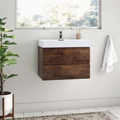 Isabela 30 Wall Mounted Single Bathroom Vanity Set Reviews AllModern