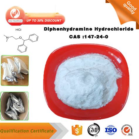 Hot Sale Veterinary Intermediate Diphenhydramine Hydrochloride HCl