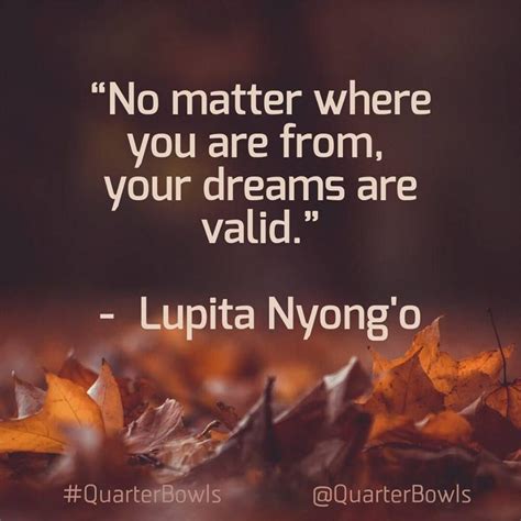 No Matter Where You Are From Your Dreams Are Valid Lupita Nyongo