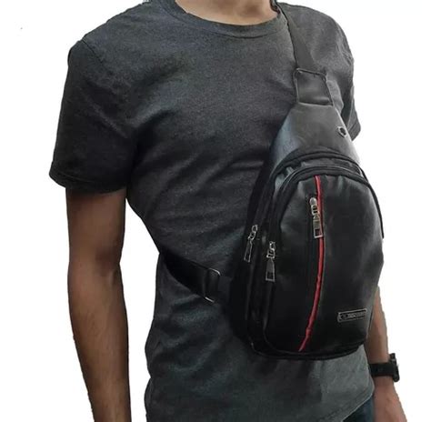 Morral Hombre Bandolera Mochila Cruzada Ecocuero