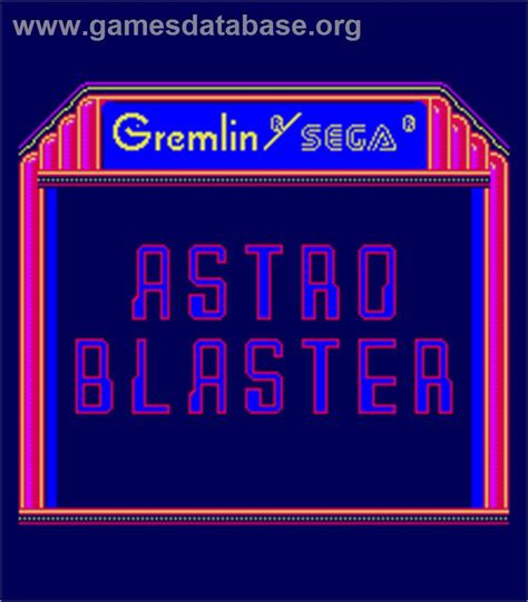 Astro Blaster Arcade Artwork Title Screen