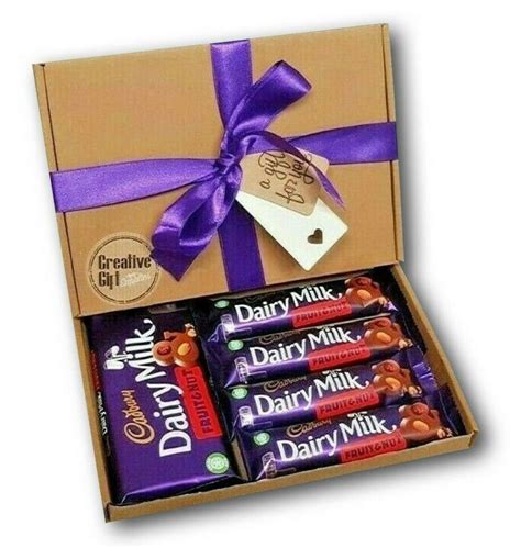 Cadbury Dairy Milk Fruit And Nut Chocolate Bars Gift Box Etsy