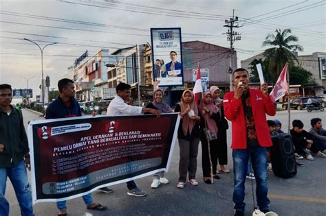 GMNI Kendari Deklarasi Pemilu Damai 2024 Dorong Demokrasi Bersih Dan