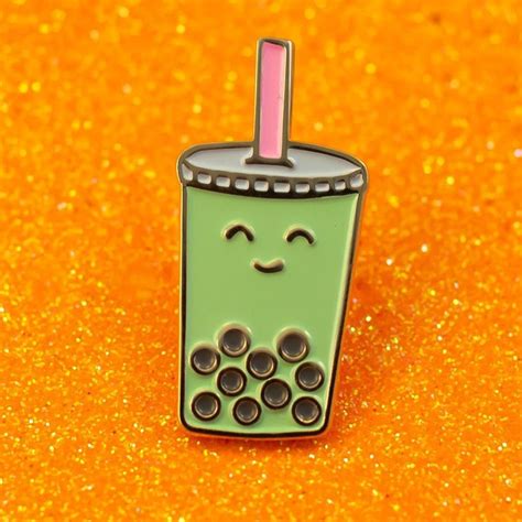 Mmmmmm Boba Tea 😋 Whats Your Favorite Flavor⠀ Custom Lapel Pins By