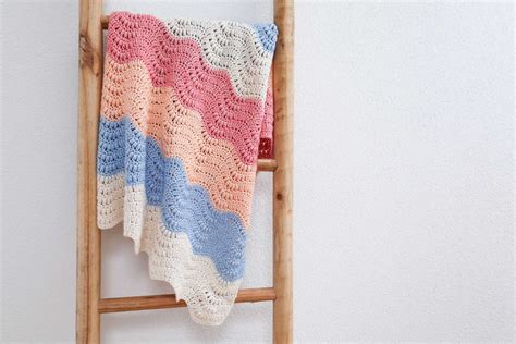 Crochet Baby Blanket Pastel Wave Free Pattern Croby Patterns