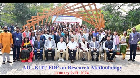 KIIT AIU FDP On Research Methodology Valedictory 13 1 24 YouTube