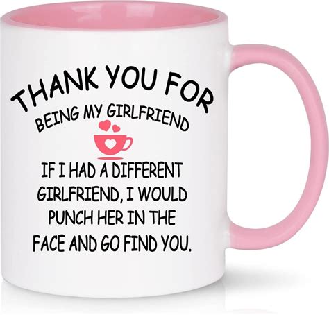 Wenssy Dear Girlfriend Mug Girlfriend Ts Thanks For