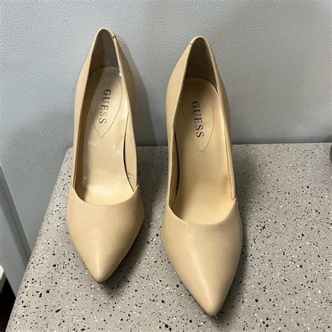 Nude Guess Heels Perfect For An Evening Out Depop