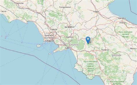 Terremoto In Provincia Di Salerno Scossa Di Magnitudo Avvertita