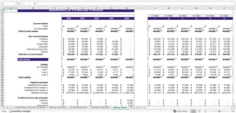 Excel Template Renewable Hydropower Energy Excel Financial Model