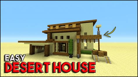 Desert House Minecraft How To Build Desert House Tutorial Desert