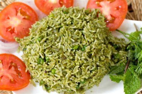 Delicious Mint Rice Recipe Pudina Rice Recipes Pudina Pulao